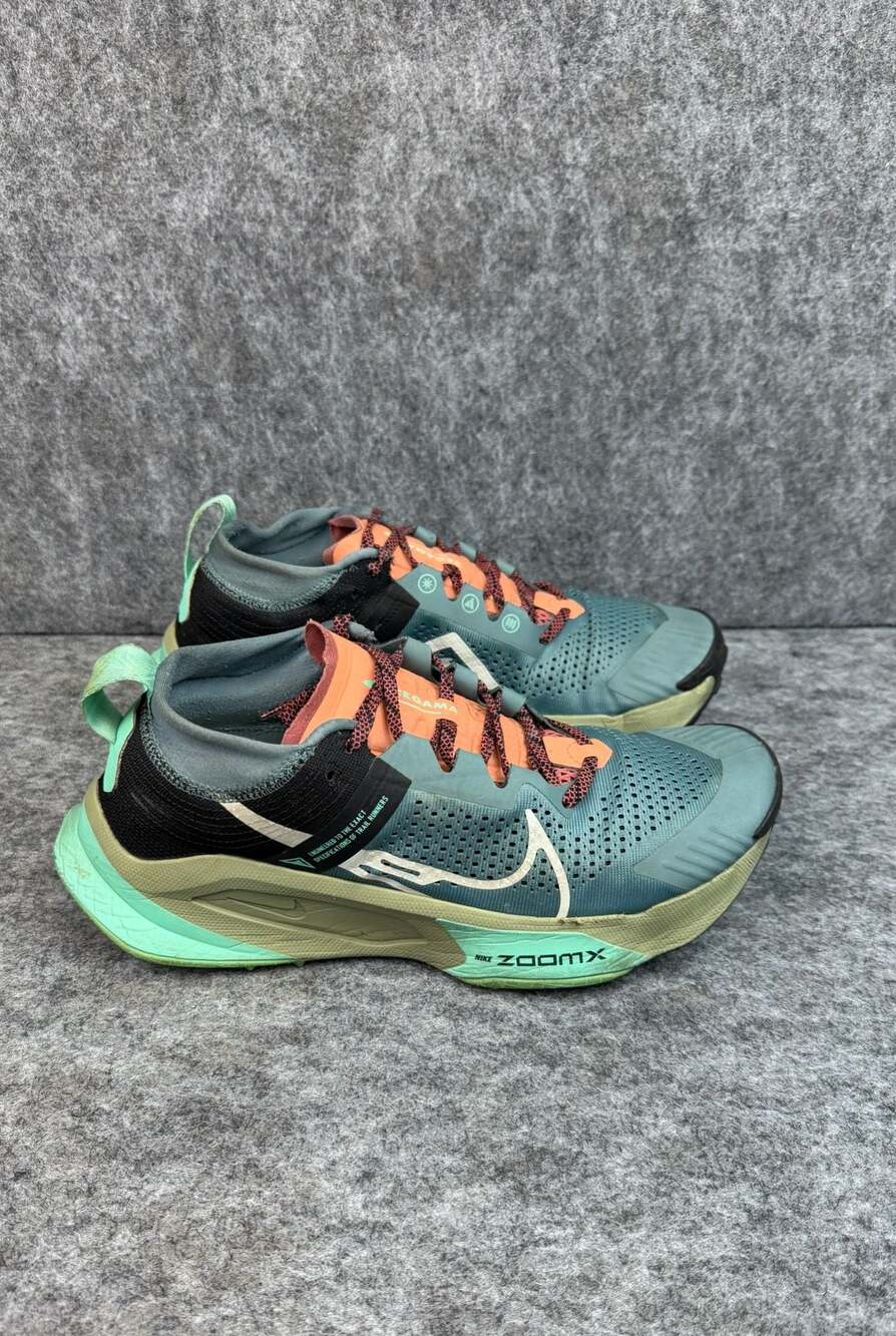 Nike ZoomX Zegama Trail Light Slate Grey Glow Green Bone Black DH0623-300